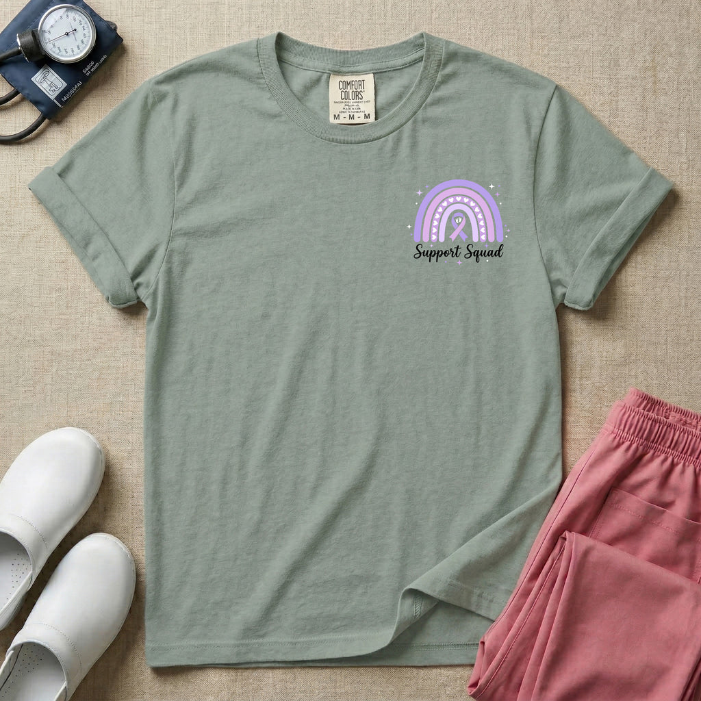 NICU Nurse In November We Wear Purple Prematurity Awareness Two-Sided T-Shirt-T-Shirt-HugTee