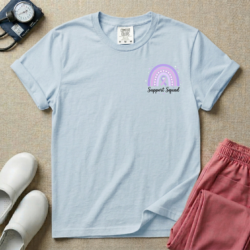 NICU Nurse In November We Wear Purple Prematurity Awareness Two-Sided T-Shirt-T-Shirt-HugTee
