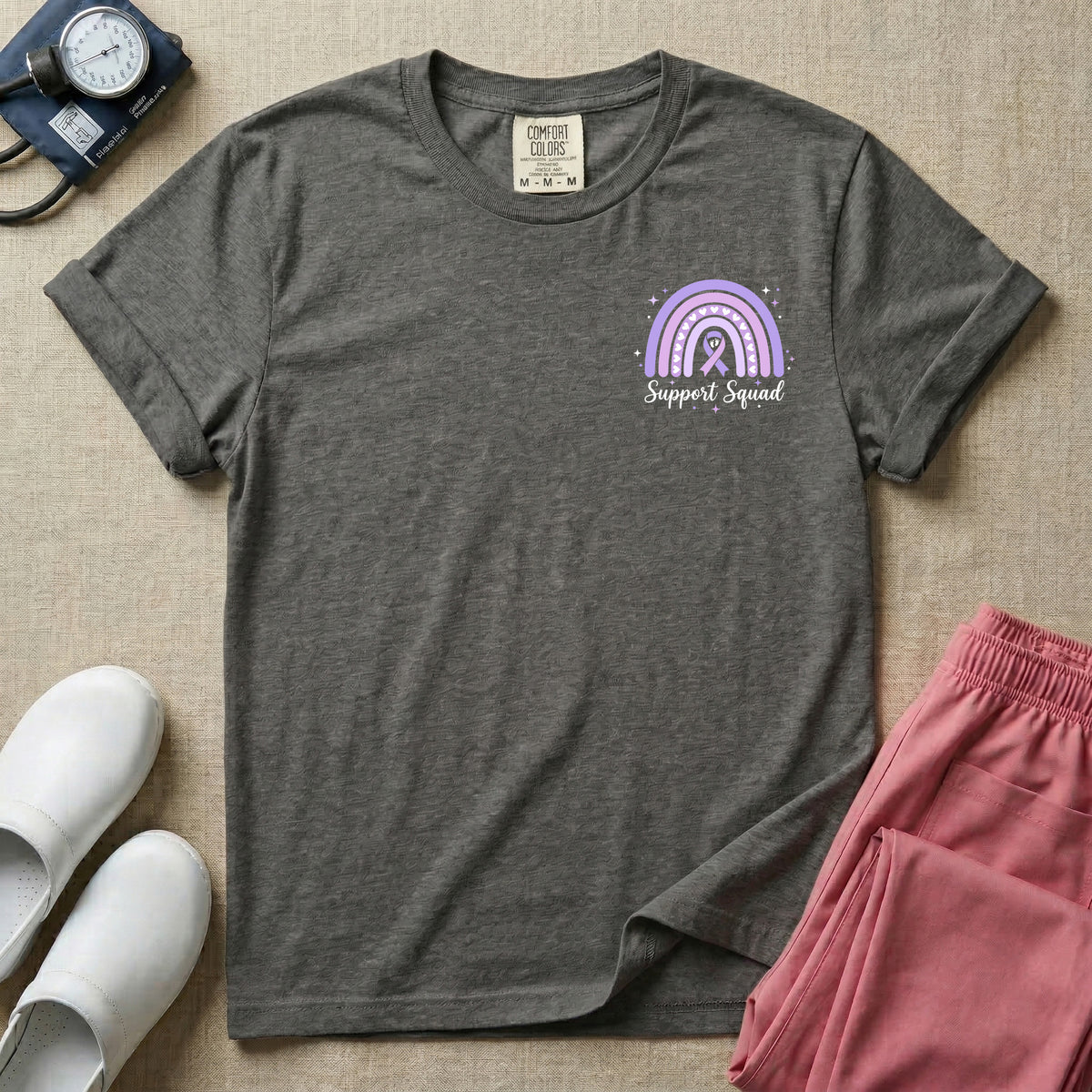 NICU Nurse In November We Wear Purple Prematurity Awareness Two-Sided T-Shirt-T-Shirt-HugTee