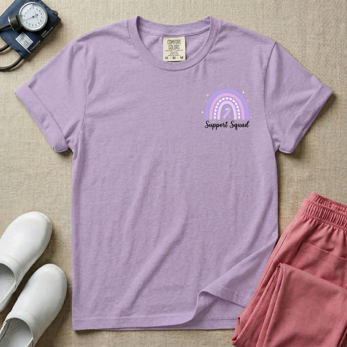 NICU Nurse In November We Wear Purple Prematurity Awareness Two-Sided T-Shirt-T-Shirt-HugTee