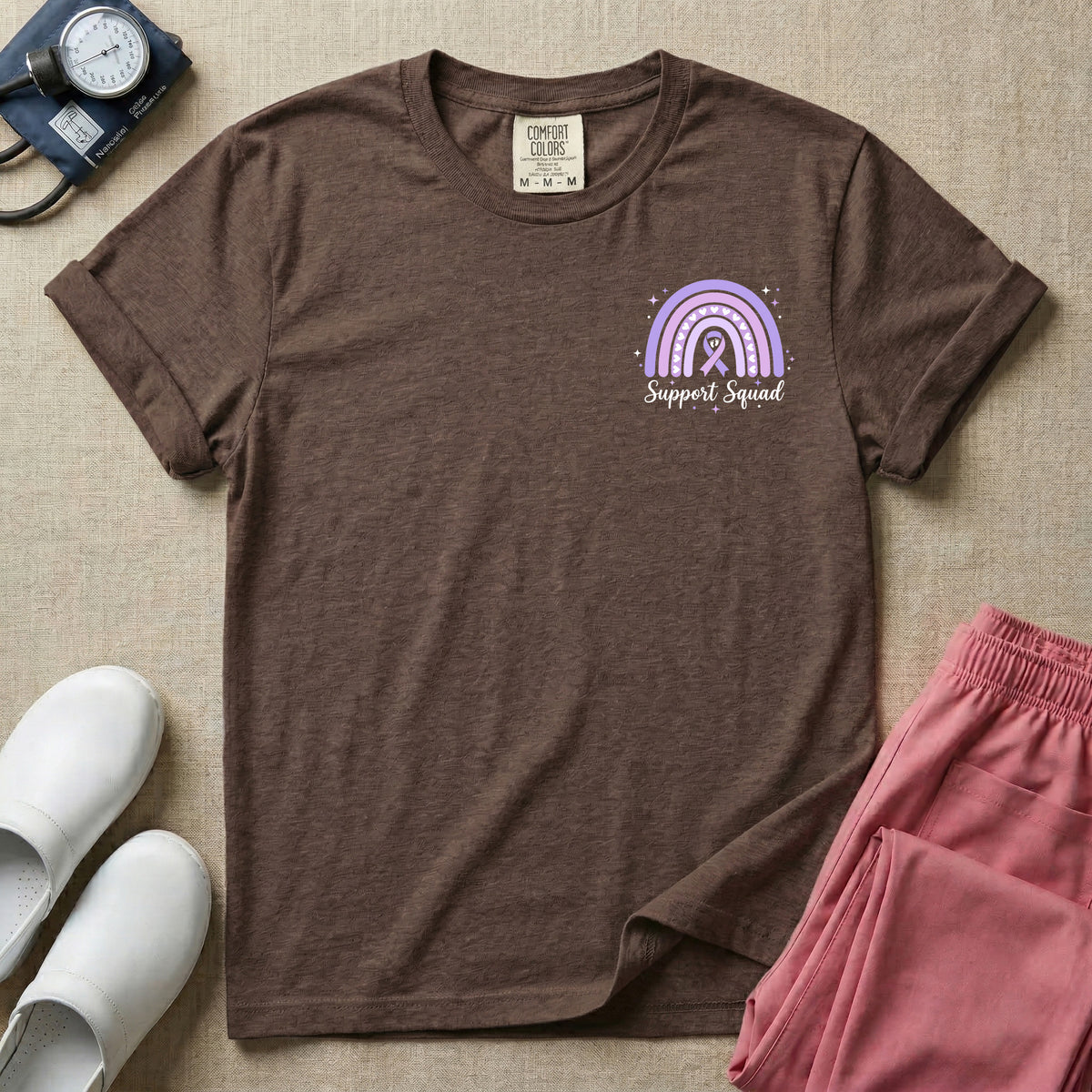 NICU Nurse In November We Wear Purple Prematurity Awareness Two-Sided T-Shirt-T-Shirt-HugTee