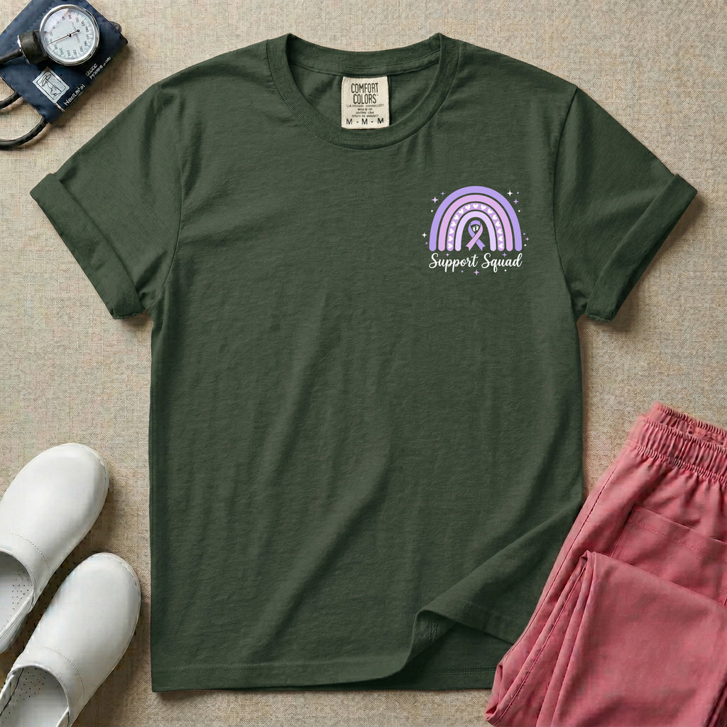 NICU Nurse In November We Wear Purple Prematurity Awareness Two-Sided T-Shirt-T-Shirt-HugTee