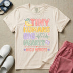 Tiny Humans Big Hearts NICU Heroes T-Shirt-T-Shirt-HugTee