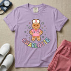 Personalized Night Shift Squad Gingerbread Nurse Name Christmas T-Shirt