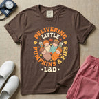 Delivering Little Pumpkins & Pies L&D Fall Thanksgiving T-Shirt