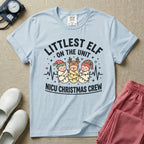 Littlest Elf On The Unit NICU Christmas Crew Cute T-Shirt