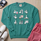 Funny OB-GYN Silly Goose Sweatshirt - Seafoam Comfort Colors Sweatshirt | HugTee