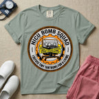 Neonatal Intensive Care Unit NICU nurse t-shirt with funny bomb squad defusing tiny tantrums graphic in bay color.