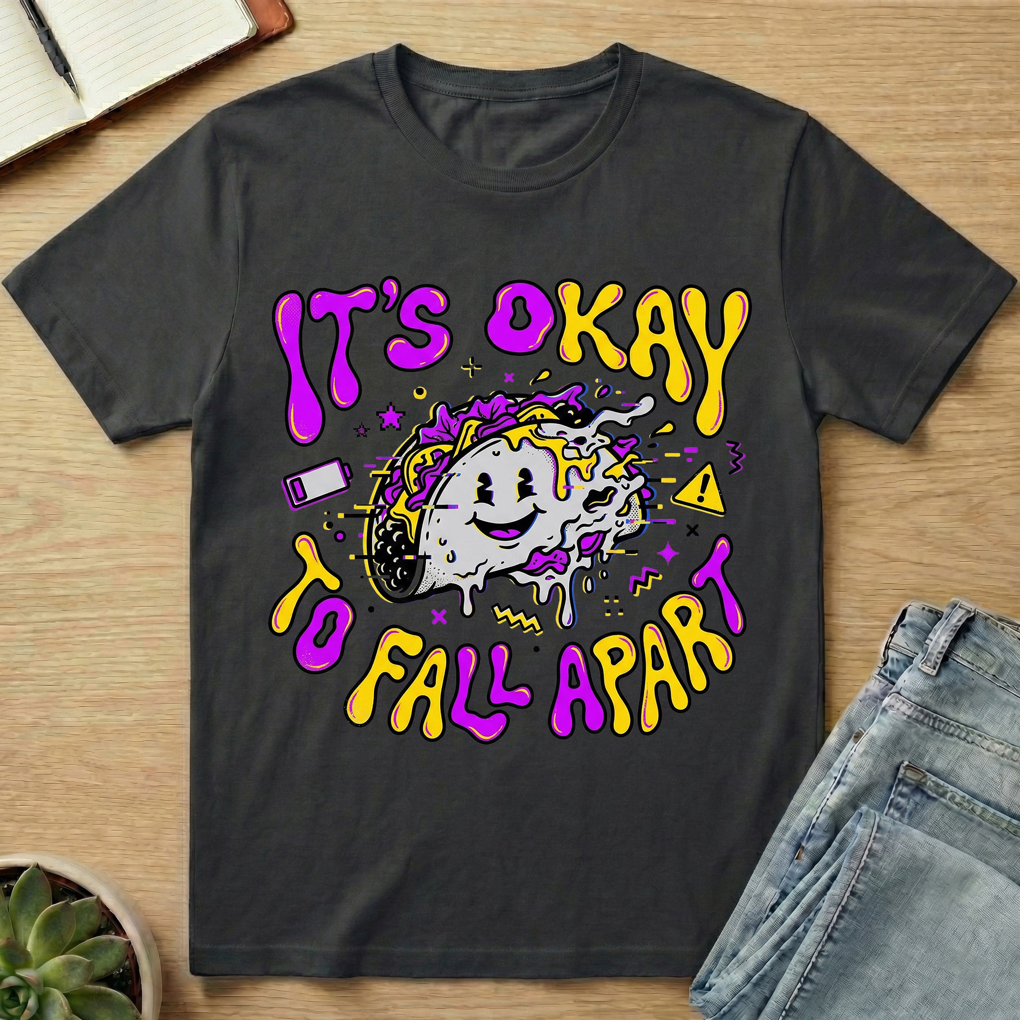 It's Okay To Fall Apart Tacos T-shirt