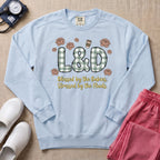 Blessed By The Babies Stressed By The Fluids L&D Nurse Sweatshirt - Chambray Comfort Colors Sweatshirt | HugTee