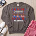 4th of July NICU Nurse Cutest Little Firecrackers Sweatshirt - Pepper Lifestyle Hero Mockup | HugTee
