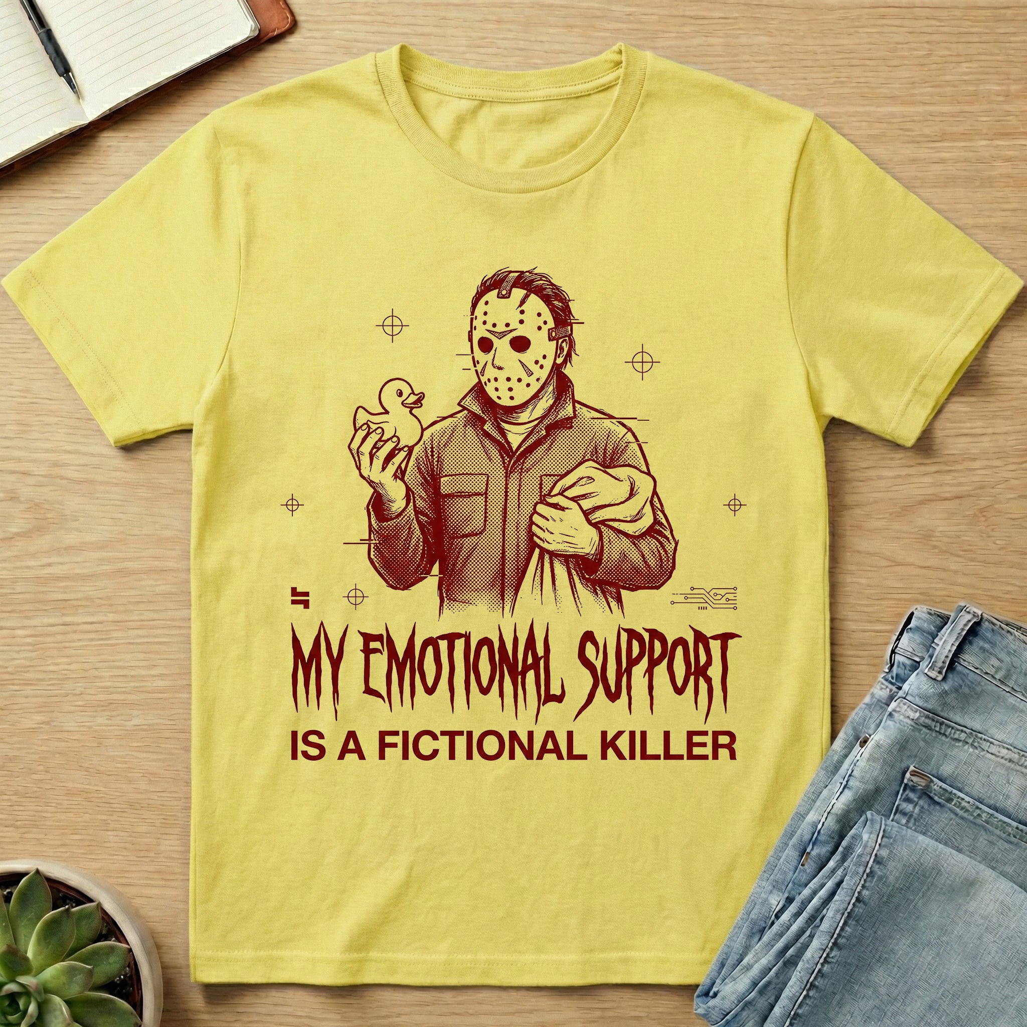 My Emotional Support Is A Fictional Killer T-shirt