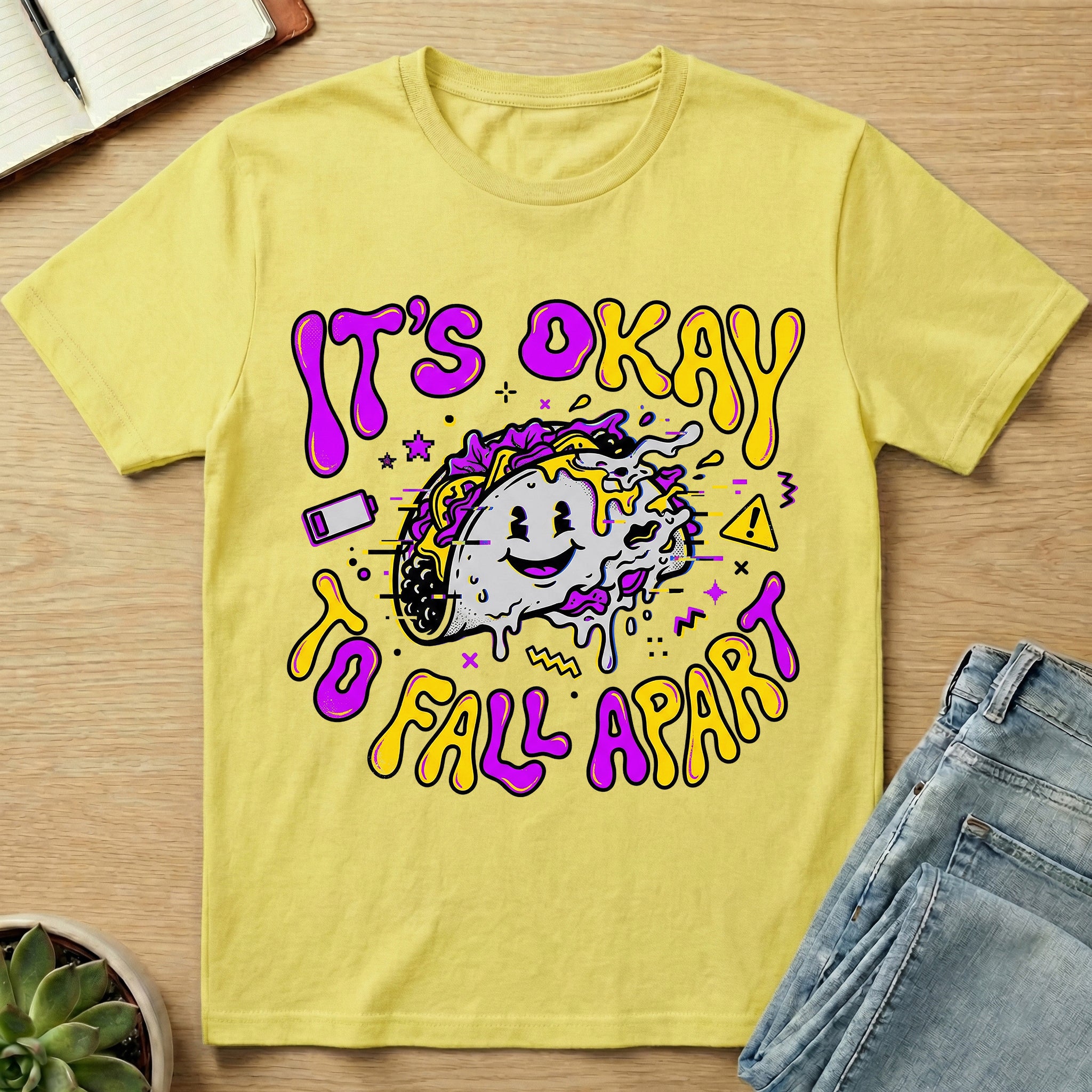 It's Okay To Fall Apart Tacos T-shirt