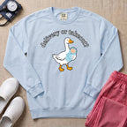 Delivery Or Takeout Funny L&D Nurse Sweatshirt - Chambray Comfort Colors Sweatshirt | HugTee