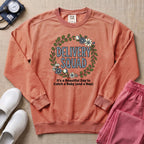 Funny Floral Delivery Squad L&D Nurse Sweatshirt - Terracotta Comfort Colors Sweatshirt | HugTee