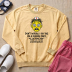 Funny Mannequin Practice Nurse Sweatshirt - Butter Comfort Colors Sweatshirt | HugTee