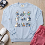 Cute Duck Nurse Hospital Routine Daily Shift Sweatshirt - Chambray Comfort Colors Sweatshirt | HugTee
