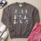 Cute Duck Nurse Hospital Routine Daily Shift Sweatshirt - Pepper Lifestyle Hero Mockup | HugTee