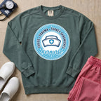 Funny Triage Trauma Turkey Sandwiches Emergency Room ER Nurse Sweatshirt - Blue Spruce Comfort Colors Sweatshirt | HugTee