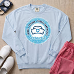 Funny Triage Trauma Turkey Sandwiches Emergency Room ER Nurse Sweatshirt - Chambray Comfort Colors Sweatshirt | HugTee