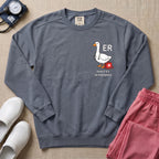 Funny ER Goose Nurse Honk If It's An Emergency Sweatshirt - Blue Jean Comfort Colors Sweatshirt | HugTee
