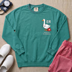 Funny ER Goose Nurse Honk If It's An Emergency Sweatshirt - Seafoam Comfort Colors Sweatshirt | HugTee