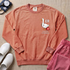 Funny ER Goose Nurse Honk If It's An Emergency Sweatshirt - Terracotta Comfort Colors Sweatshirt | HugTee