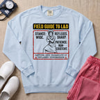 Funny Field Guide To L&D Retro Nurse Sweatshirt - Chambray Comfort Colors Sweatshirt | HugTee