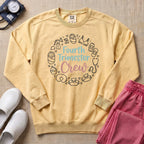 Fourth Trimester Crew Postpartum Nurse Sweatshirt - Butter Comfort Colors Sweatshirt | HugTee