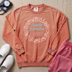 Fourth Trimester Crew Postpartum Nurse Sweatshirt - Terracotta Comfort Colors Sweatshirt | HugTee