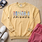 Nurse Friends Medical Vials Funny Retro Sweatshirt - Butter Comfort Colors Sweatshirt | HugTee