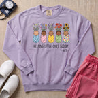 Helping Little Ones Bloom Floral NICU Nurse Sweatshirt - Orchid Comfort Colors Sweatshirt | HugTee