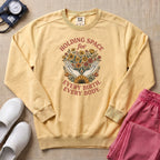 Holding Space For Every Birth Every Body L&D Nurse Doula Sweatshirt - Butter Comfort Colors Sweatshirt | HugTee