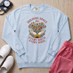 Holding Space For Every Birth Every Body L&D Nurse Doula Sweatshirt - Chambray Comfort Colors Sweatshirt | HugTee