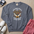 Holding Space For Every Birth Every Body L&D Nurse Doula Sweatshirt - Blue Jean Comfort Colors Sweatshirt | HugTee