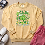 Funny Retro St. Patrick's Day Little Pinch Nurse Sweatshirt - Butter Comfort Colors Sweatshirt | HugTee