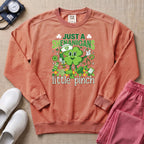 Funny Retro St. Patrick's Day Little Pinch Nurse Sweatshirt - Terracotta Comfort Colors Sweatshirt | HugTee