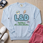 L&D Full Moon Fluid Situation Night Shift Nurse Sweatshirt - Chambray Comfort Colors Sweatshirt | HugTee