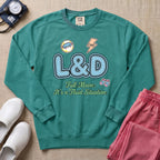 L&D Full Moon Fluid Situation Night Shift Nurse Sweatshirt - Seafoam Comfort Colors Sweatshirt | HugTee