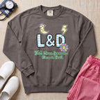 Funny Retro L&D Full Moon Energies Nurse Sweatshirt - Pepper Lifestyle Hero Mockup | HugTee
