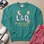 Funny Retro L&D Full Moon Energies Nurse Sweatshirt - Seafoam Comfort Colors Sweatshirt | HugTee