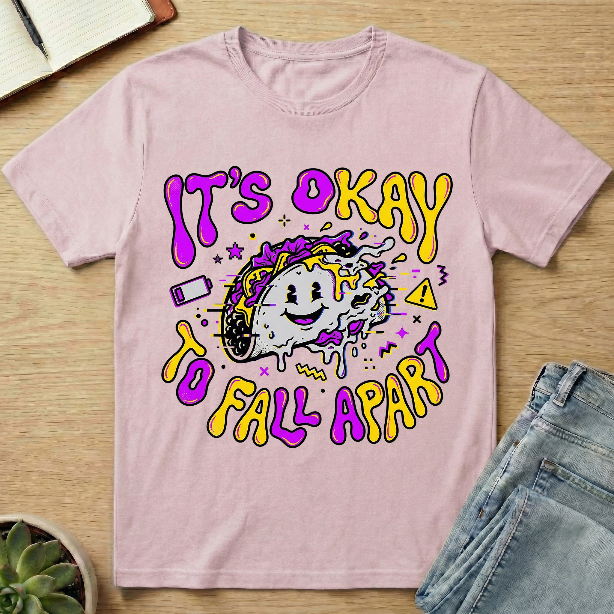 It's Okay To Fall Apart Tacos T-shirt