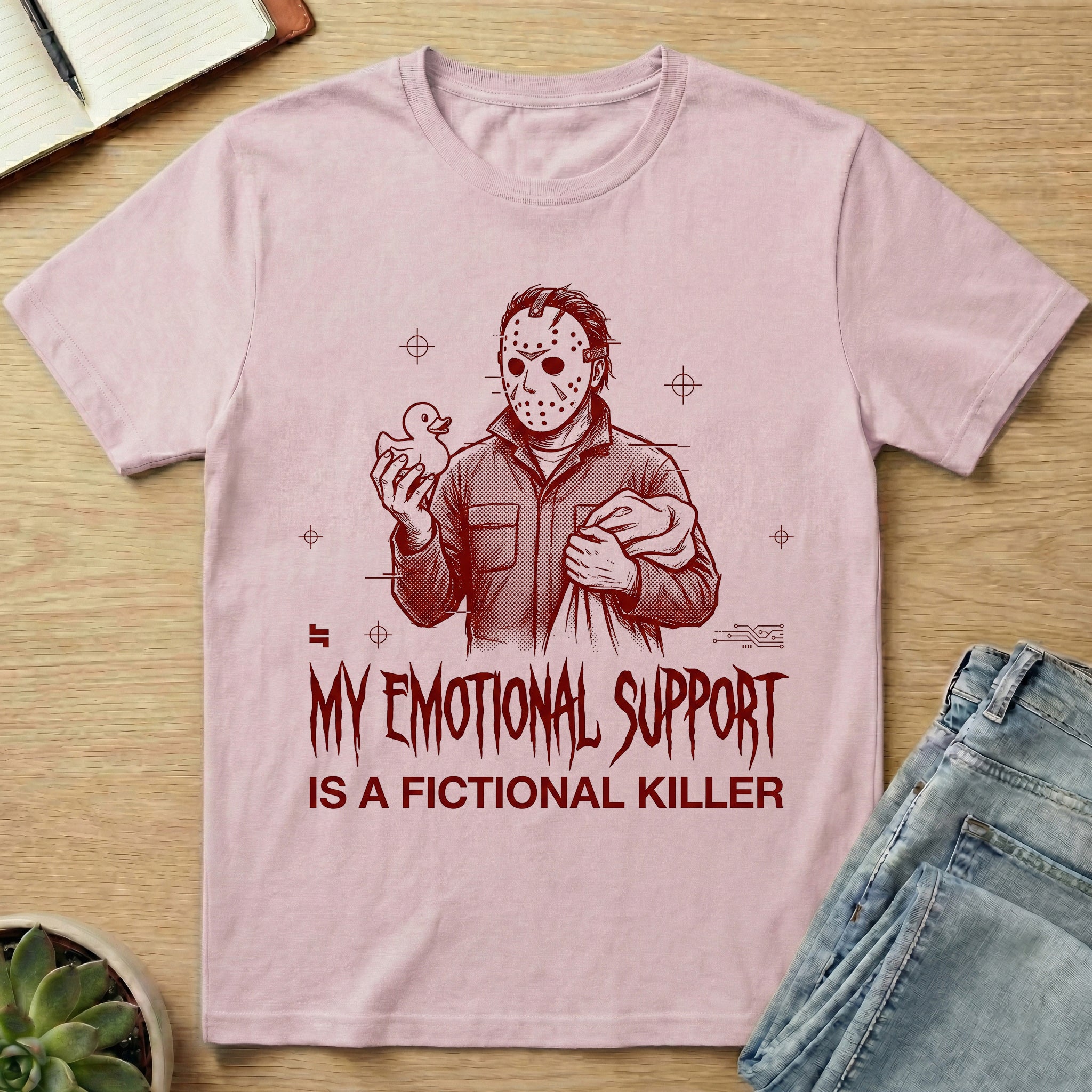 My Emotional Support Is A Fictional Killer T-shirt