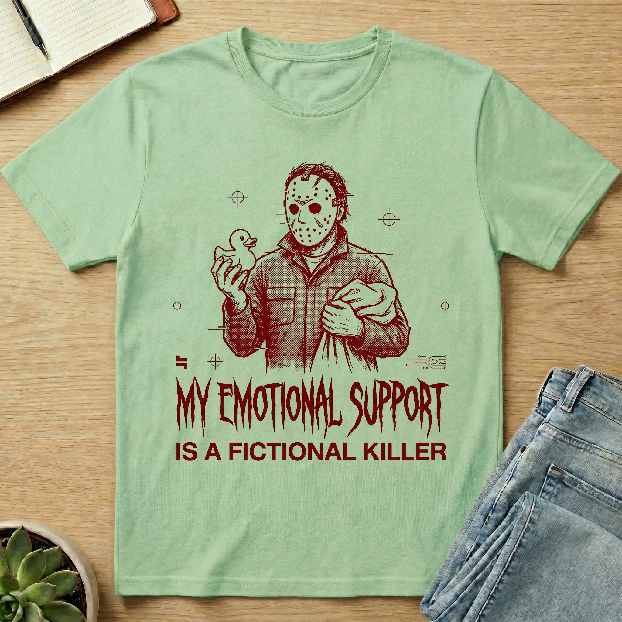 My Emotional Support Is A Fictional Killer T-shirt