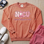 Retro NICU Nurse Cute Coquette Neonatal Intensive Care Unit Sweatshirt-Sweatshirt-HugTee