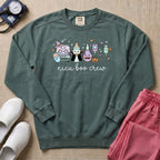 Cute Kawaii NICU Boo Crew Halloween Nurse Sweatshirt - Blue Spruce Comfort Colors Sweatshirt | HugTee