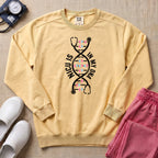 NICU Is In My DNA Stethoscope Sweatshirt - Butter Comfort Colors Sweatshirt | HugTee