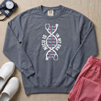 NICU Is In My DNA Stethoscope Sweatshirt - Blue Jean Comfort Colors Sweatshirt | HugTee