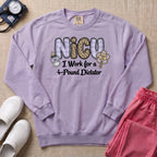 NICU I Work for a 4-Pound Dictator Funny Nurse Sweatshirt - Orchid Comfort Colors Sweatshirt | HugTee