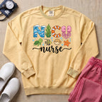 NICU Nurse Ocean Theme Sea Creatures Sweatshirt - Butter Comfort Colors Sweatshirt | HugTee